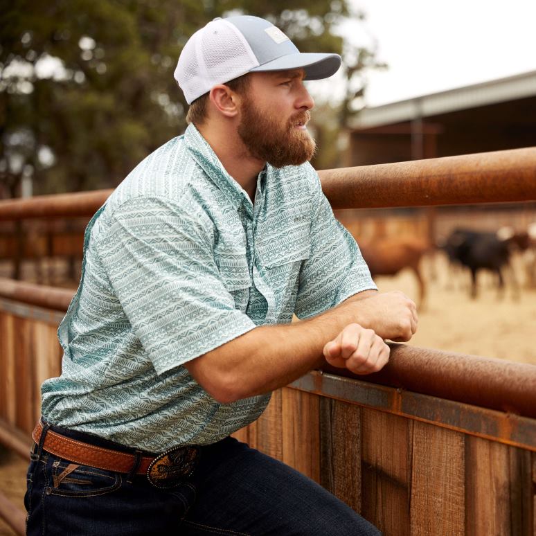 RJ66P1250 venttek outbound chemise coupe classique Ariat hauts eau juste Hommes