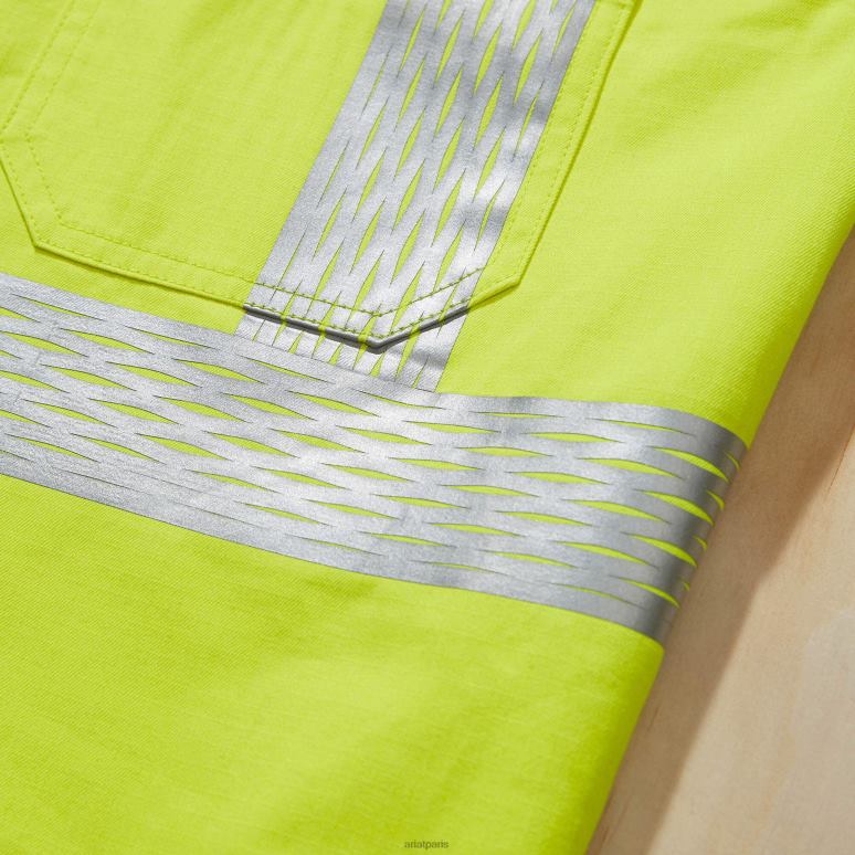 RJ66P1289 fr chemise de travail haute visibilité Ariat hauts jaune haute visibilité Hommes