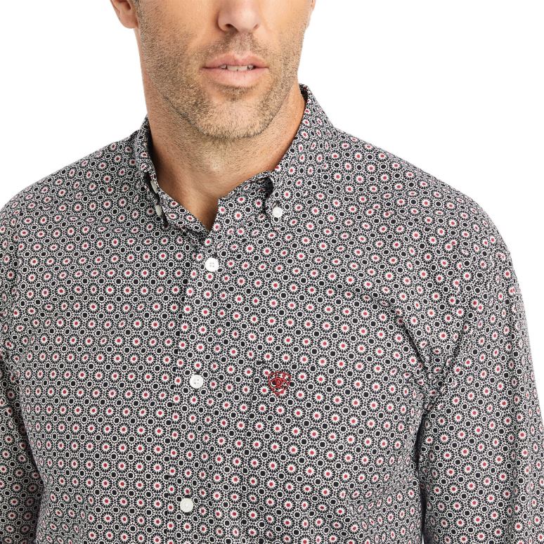 RJ66P1292 coupe classique Wooster Ariat hauts noir Hommes