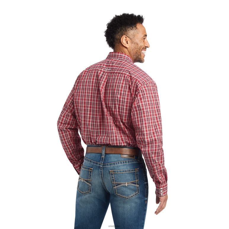 RJ66P1295 chemise coupe classique witen pro series Ariat hauts rouge de Rio Hommes