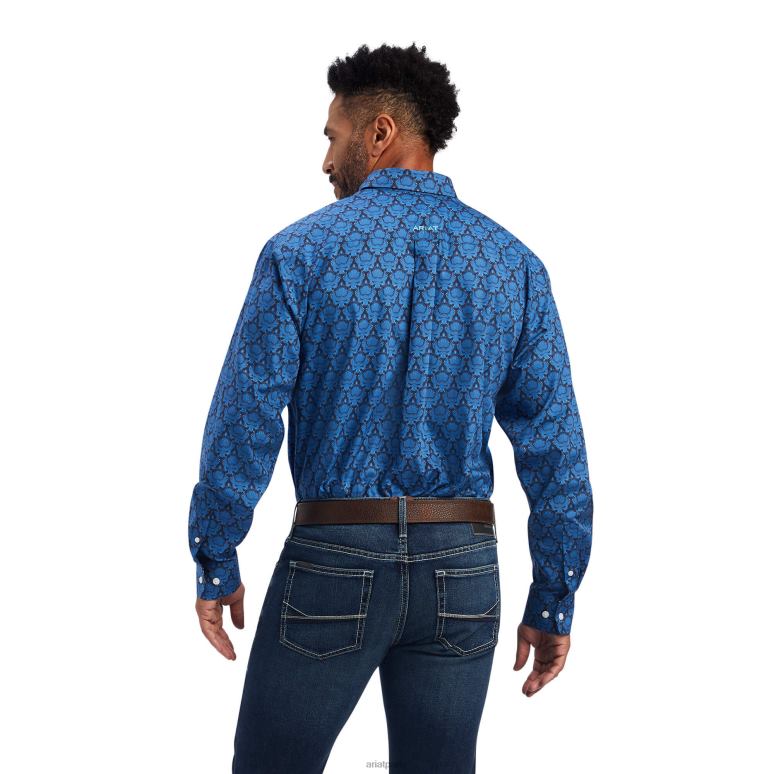 RJ66P1305 chemise coupe classique dax sans plis Ariat hauts limoges Hommes