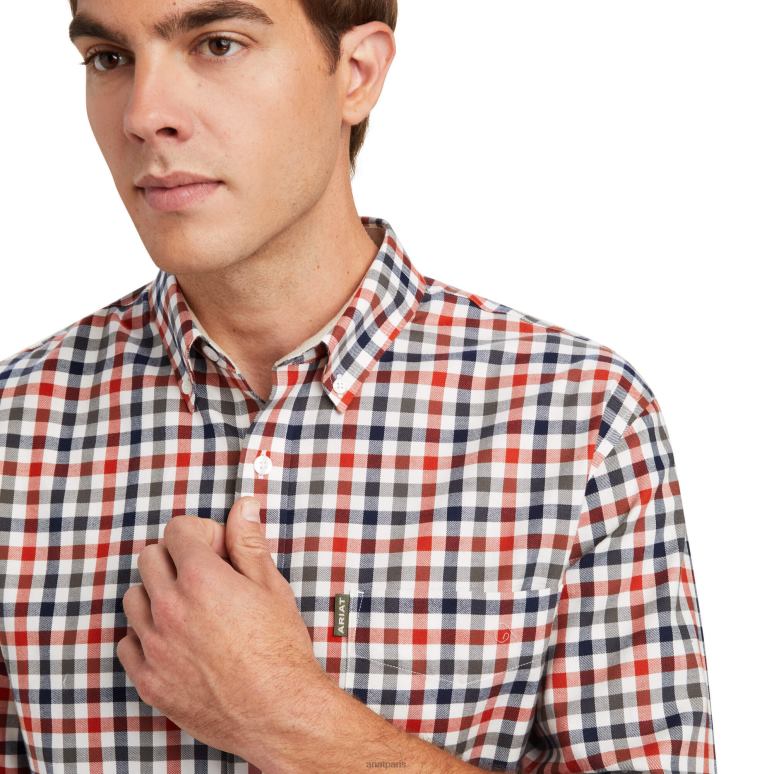 RJ66P1356 chemise clément Ariat hauts vérifier Hommes