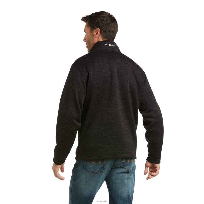 RJ66P1420 caldwell 1/4 zip Ariat hauts charbon Hommes