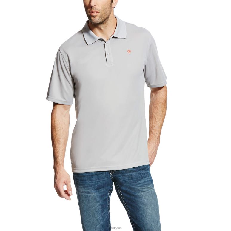 RJ66P577 polo tek Ariat hauts doublure argentée Hommes