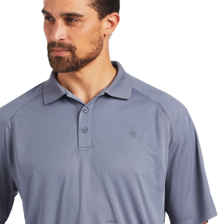 RJ66P655 ac-polo Ariat hauts gris pierre folklorique Hommes