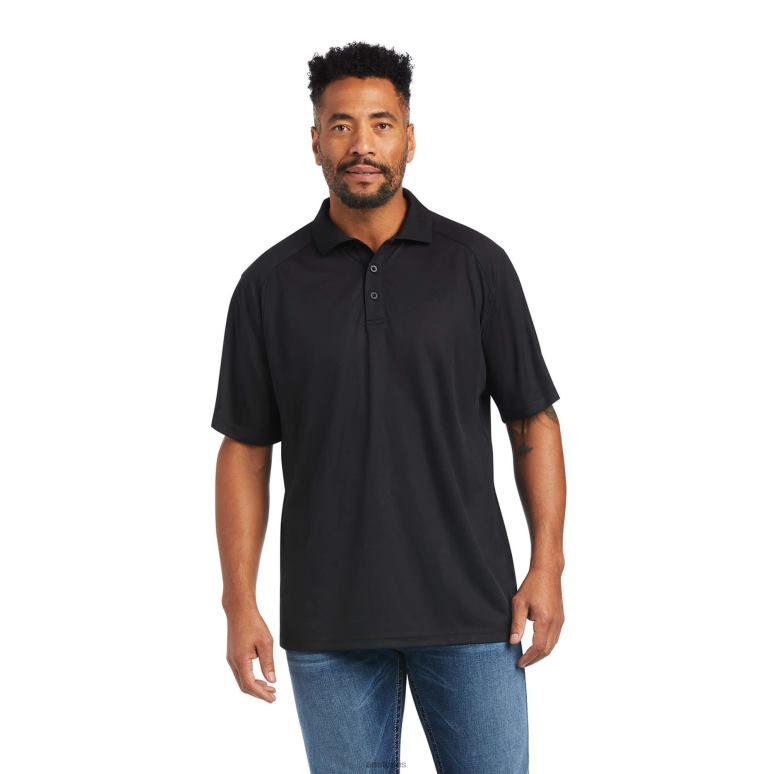 RJ66P710 ac-polo Ariat hauts noir Hommes