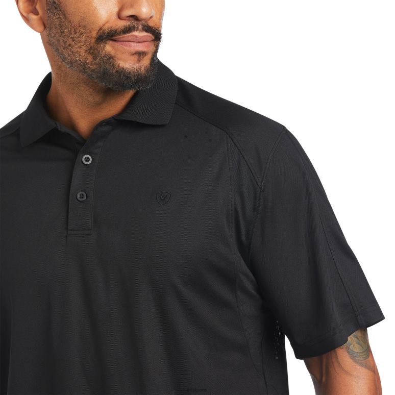 RJ66P710 ac-polo Ariat hauts noir Hommes