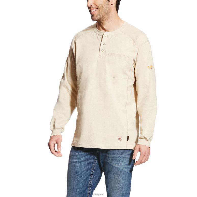 RJ66P794 fr air henley Ariat hauts bruyère de sable Hommes