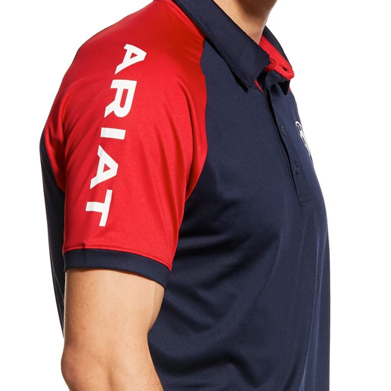 RJ66P814 polo équipe 3.0 Ariat hauts marine Hommes