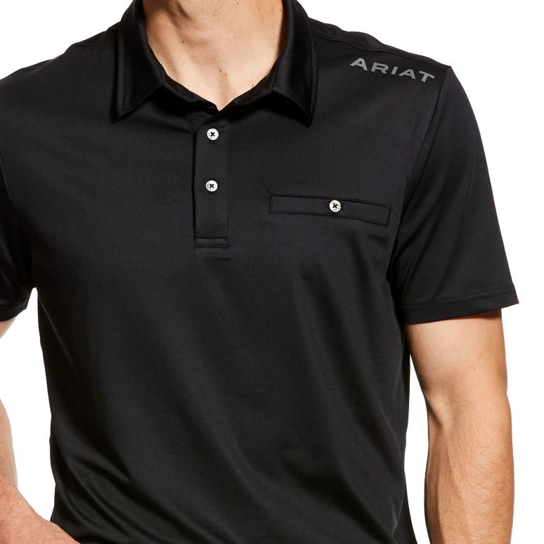 RJ66P841 polo norco Ariat hauts noir Hommes