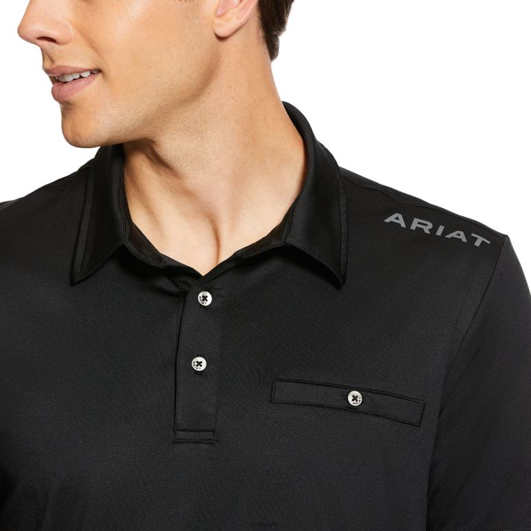 RJ66P841 polo norco Ariat hauts noir Hommes