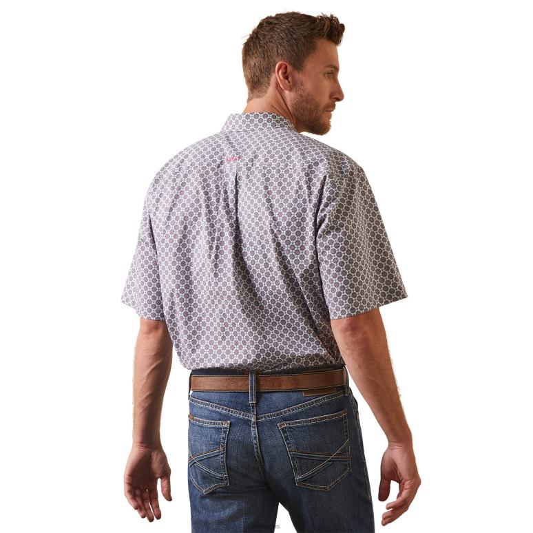 RJ66P968 chemise coupe classique novah Ariat hauts blanc Hommes