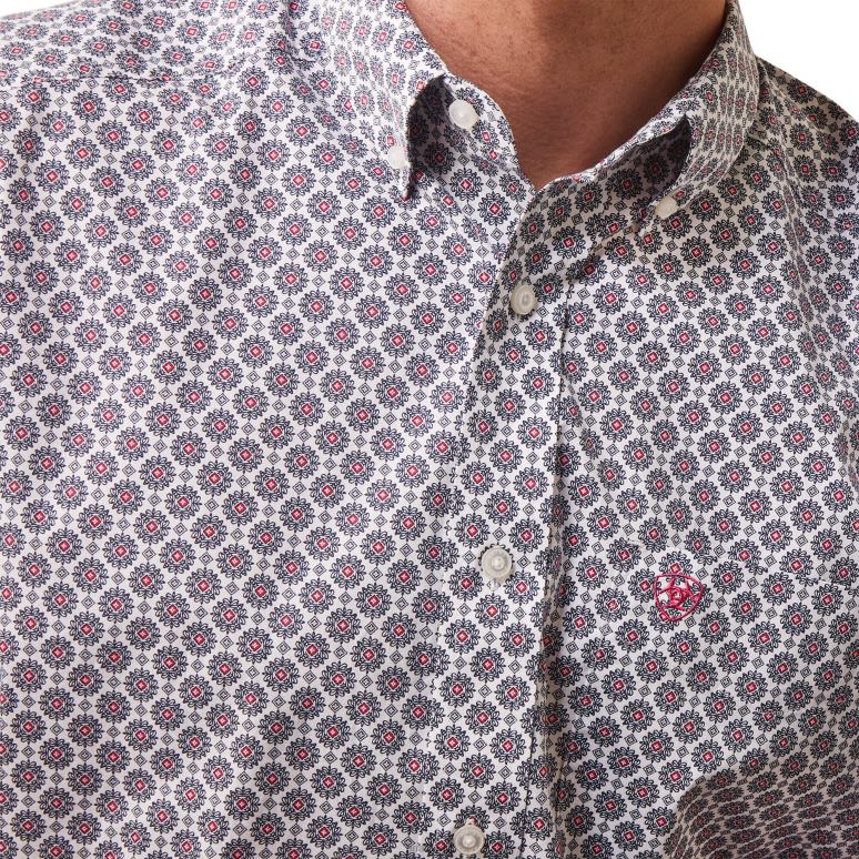 RJ66P968 chemise coupe classique novah Ariat hauts blanc Hommes