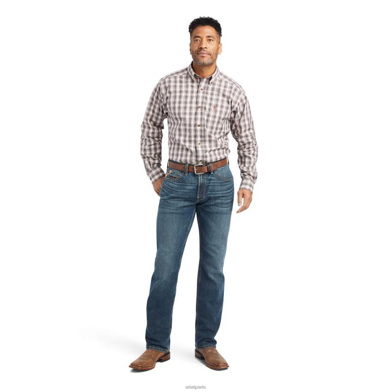 RJ66P977 chemise ajustée pro series wynn Ariat hauts blanc Hommes