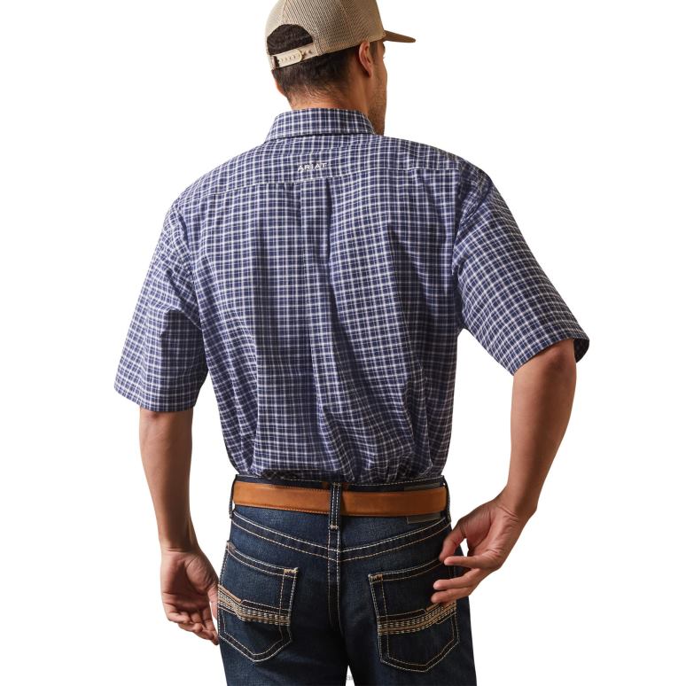 RJ66P984 chemise coupe classique nabil pro series Ariat hauts iris noir Hommes