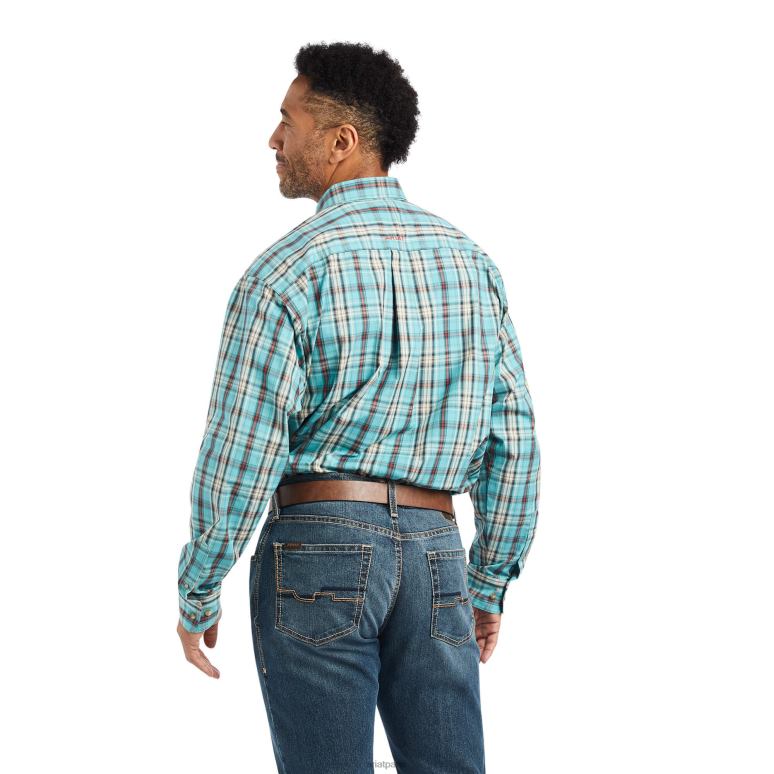 RJ66P999 chemise coupe classique kian pro series Ariat hauts profondeurs océaniques Hommes