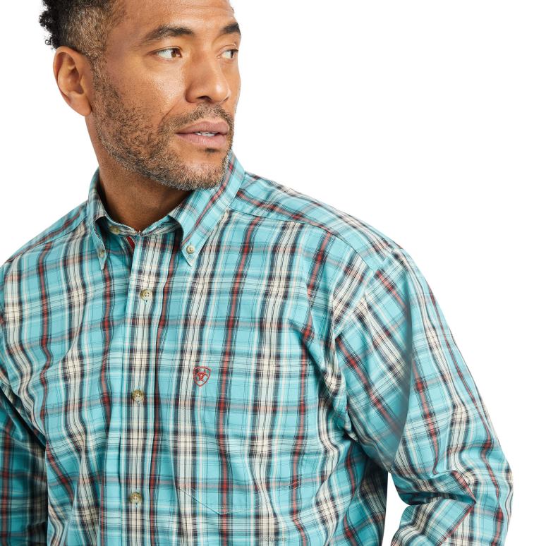 RJ66P999 chemise coupe classique kian pro series Ariat hauts profondeurs océaniques Hommes