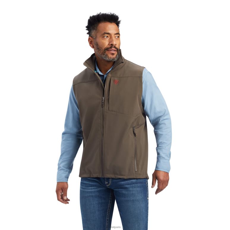 RJ66P1528 gilet softshell à logo 2.0 Ariat hauts écorce de banian Hommes