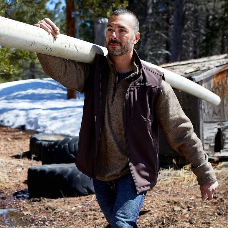 RJ66P1531 gilet softshell vernon 2.0 Ariat hauts Expresso Hommes