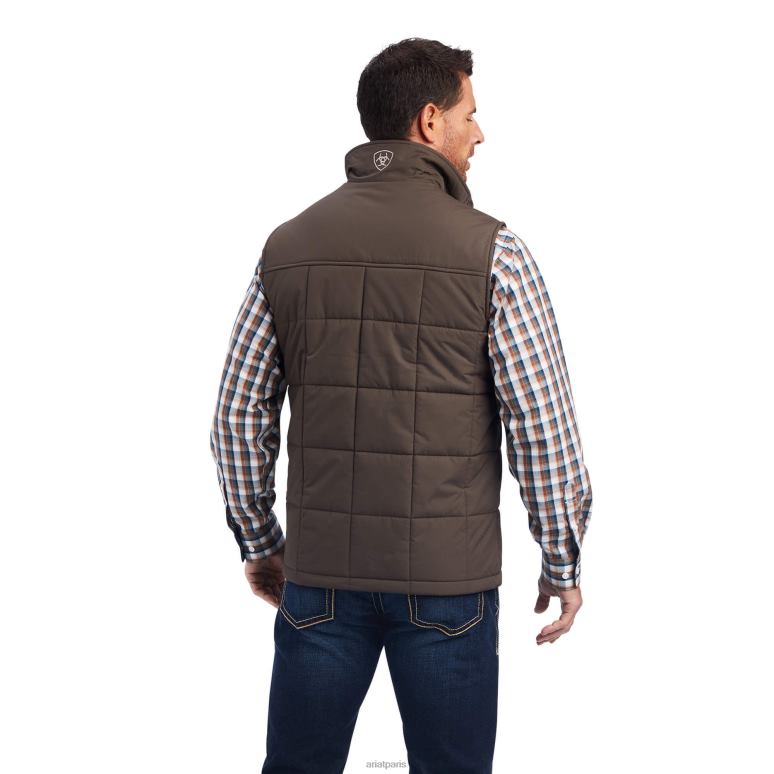 RJ66P1565 gilet isolé crius Ariat hauts écorce de banian Hommes