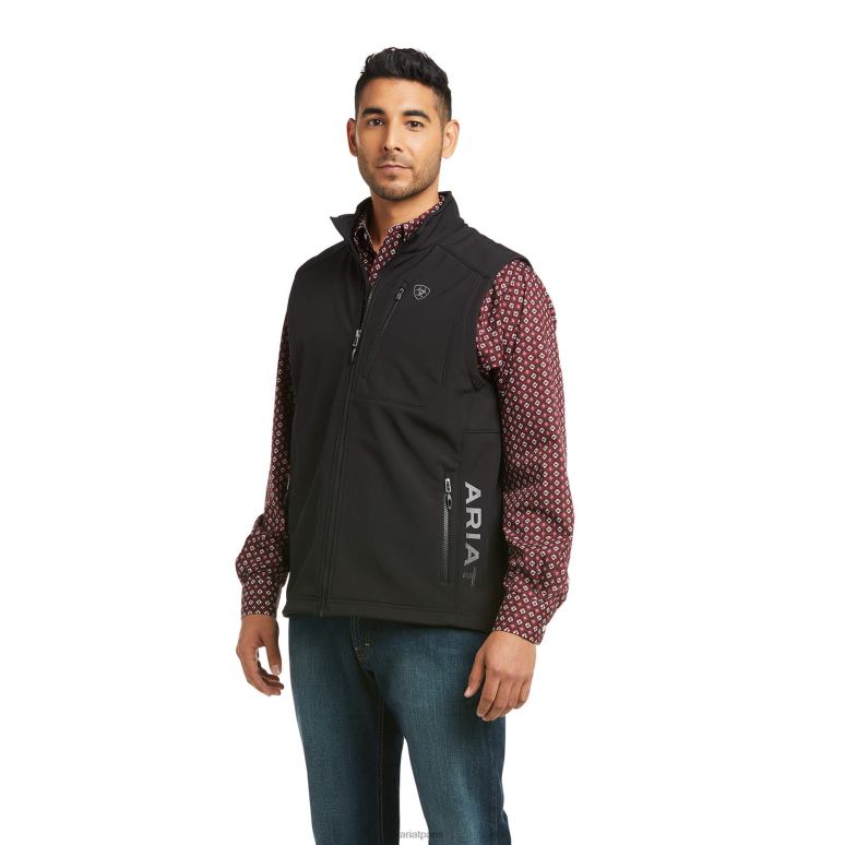 RJ66P1568 gilet softshell patriote à logo 2.0 Ariat hauts noir Hommes
