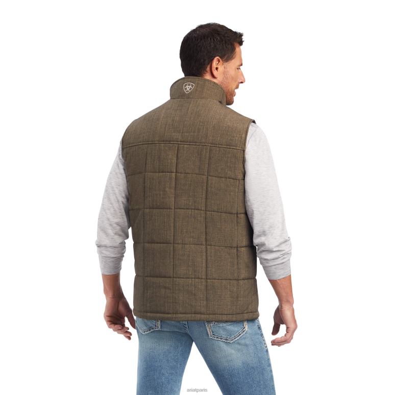 RJ66P1583 gilet isolé crius Ariat hauts crocodile Hommes