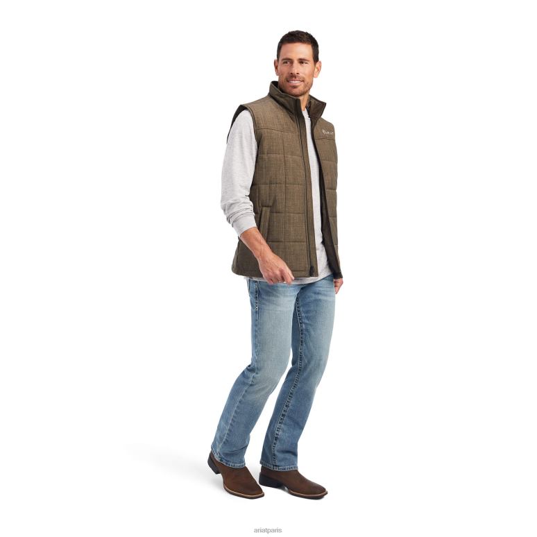 RJ66P1583 gilet isolé crius Ariat hauts crocodile Hommes