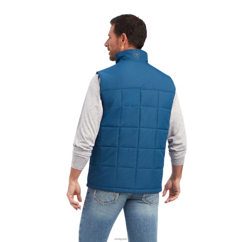RJ66P1596 gilet isolé crius Ariat hauts bleu majolique Hommes