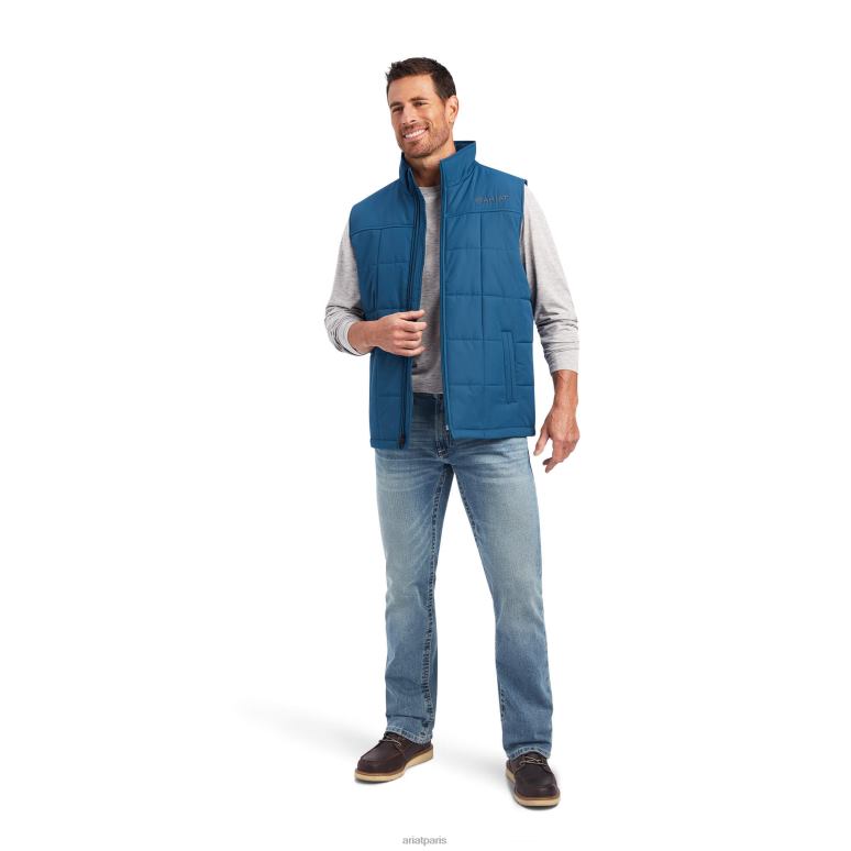 RJ66P1596 gilet isolé crius Ariat hauts bleu majolique Hommes
