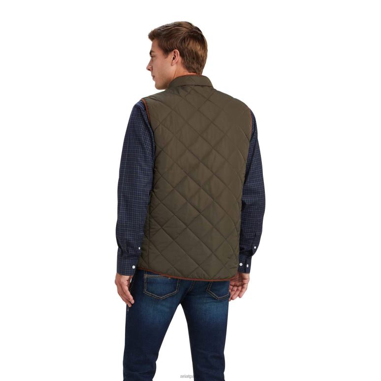 RJ66P1618 gilet en bois Ariat hauts Terre Hommes