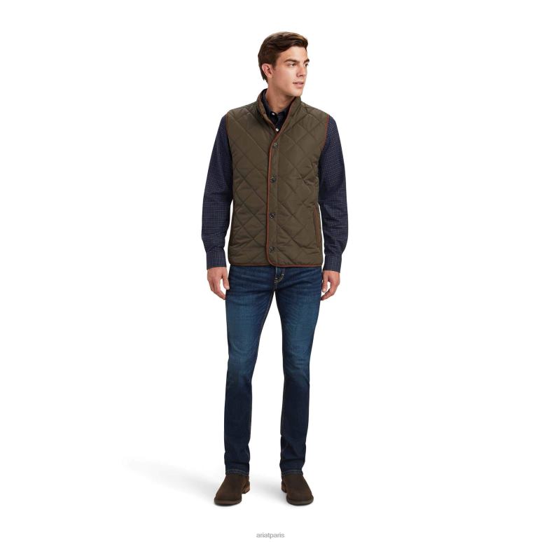 RJ66P1618 gilet en bois Ariat hauts Terre Hommes