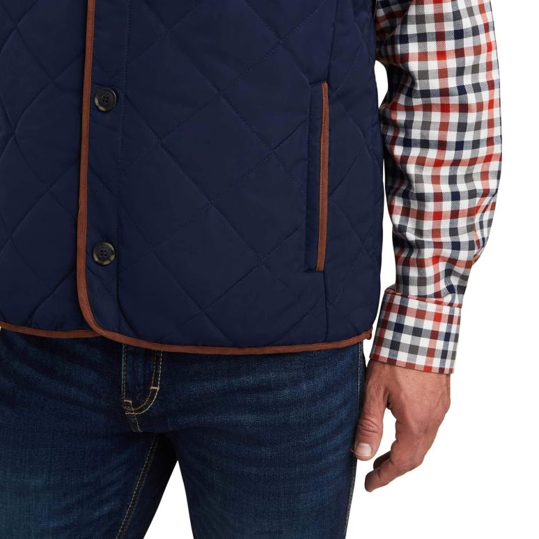 RJ66P1624 gilet en bois Ariat hauts marine Hommes