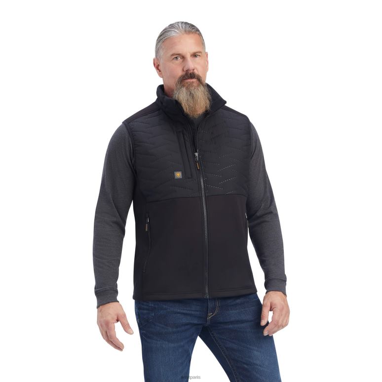 RJ66P1628 gilet cloud 9 pour barres d'armature Ariat hauts noir Hommes
