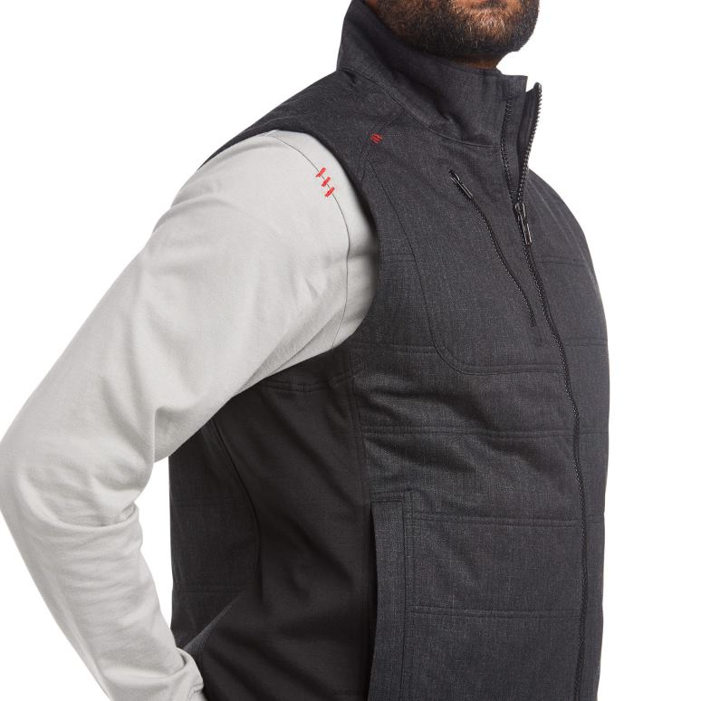 RJ66P1644 fr gilet isolé cloud 9 Ariat hauts noir Hommes