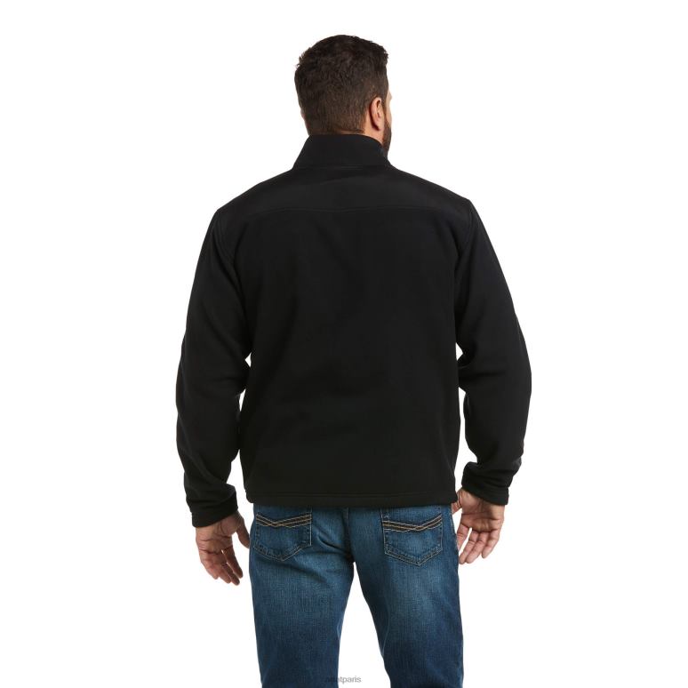 RJ66P1389 sweat basic 2.0 1/4 zip Ariat hauts noir Hommes