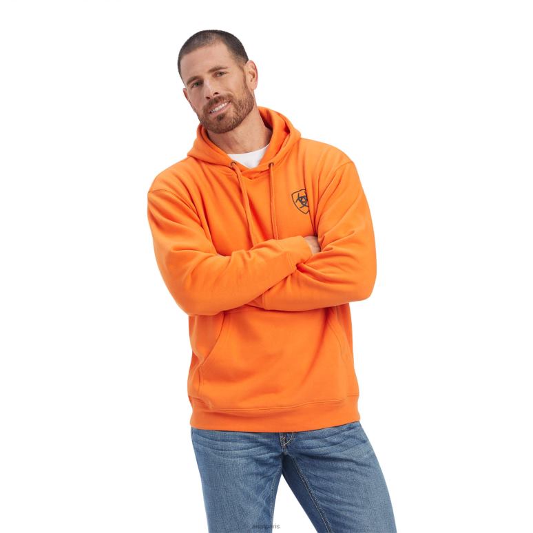 RJ66P1457 sweat-shirt oiseau gratuit Ariat hauts récolter la citrouille Hommes