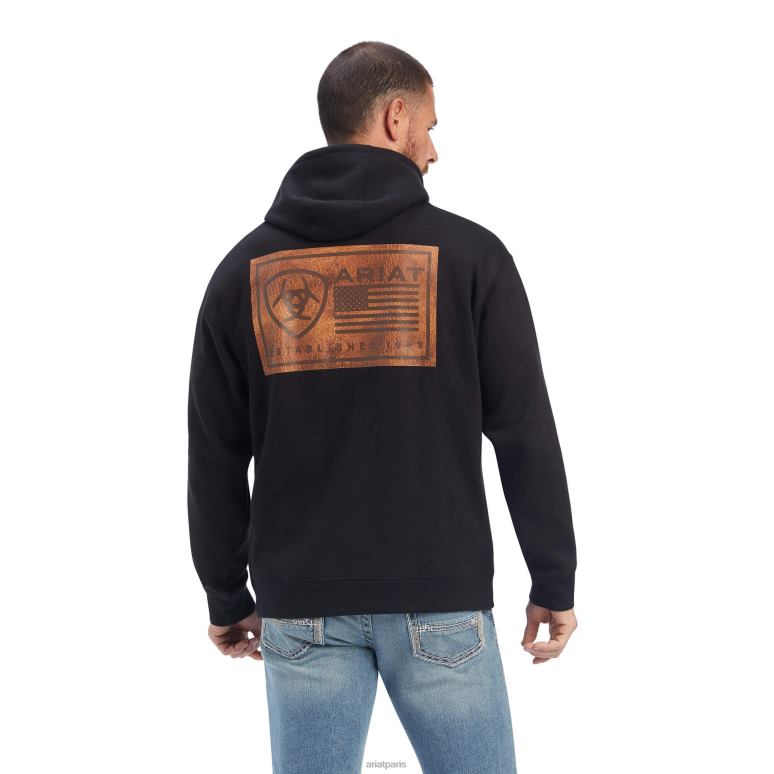 RJ66P1458 sweat bloc est Ariat hauts noir Hommes
