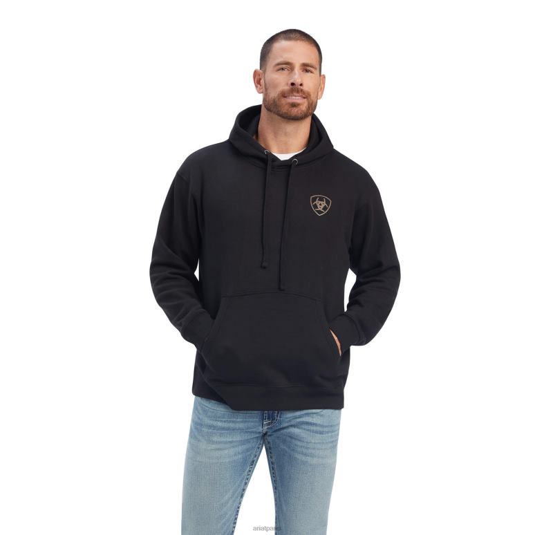 RJ66P1458 sweat bloc est Ariat hauts noir Hommes