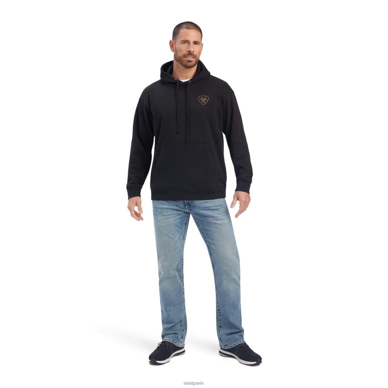 RJ66P1458 sweat bloc est Ariat hauts noir Hommes