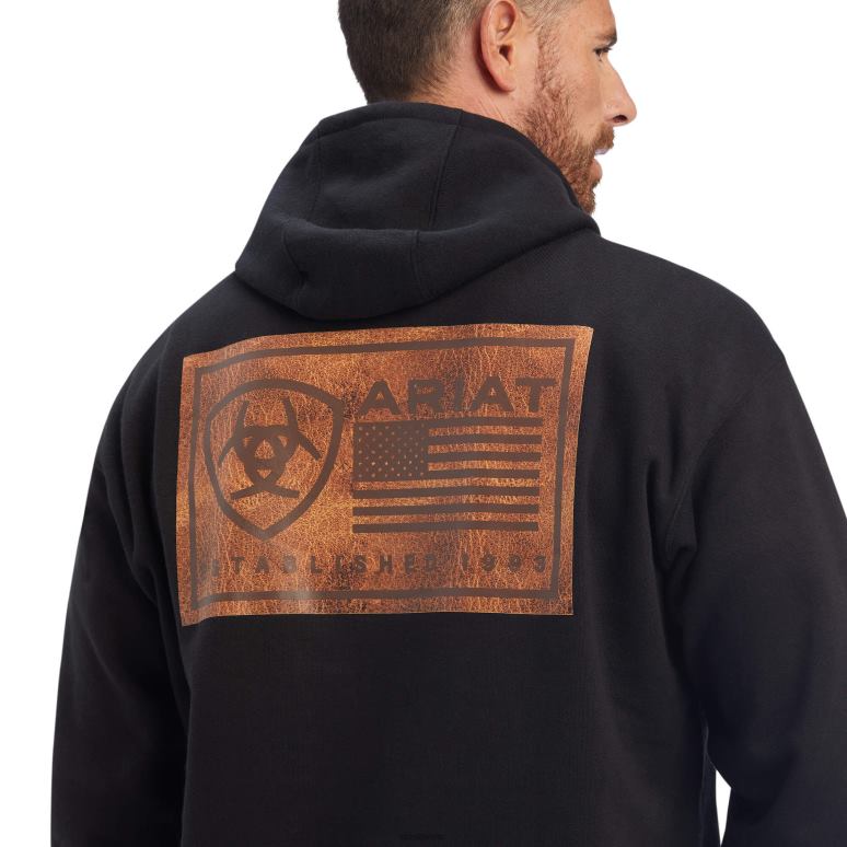 RJ66P1458 sweat bloc est Ariat hauts noir Hommes