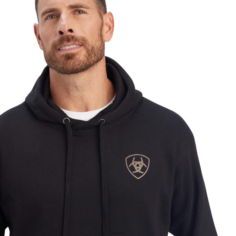 RJ66P1458 sweat bloc est Ariat hauts noir Hommes