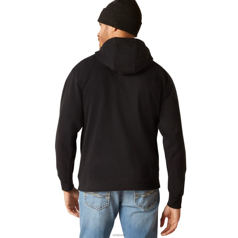 RJ66P1406 sweat à capuche mexique Ariat hauts noir Hommes