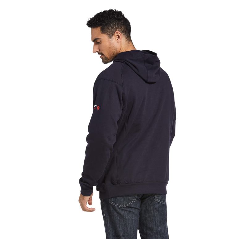 RJ66P1461 fr rev pull à capuche Ariat hauts marine Hommes