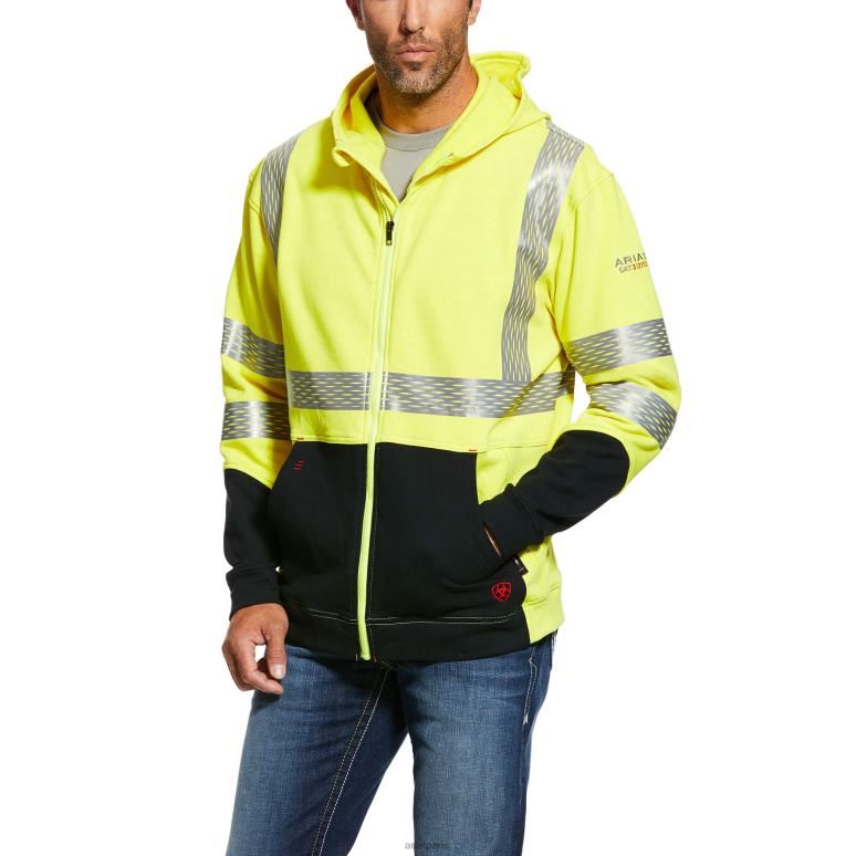 RJ66P1464 fr sweat à capuche haute visibilité Ariat hauts jaune haute visibilité Hommes