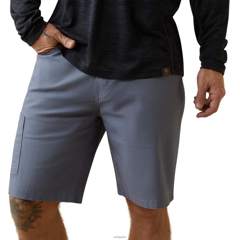 RJ66P633 t-shirt 1/2 zip évolution des barres d'armature Ariat hauts noir Hommes