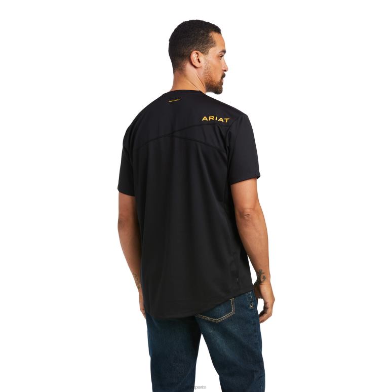 RJ66P891 T-shirt toutes saisons Polartec Elite Ariat hauts noir Hommes