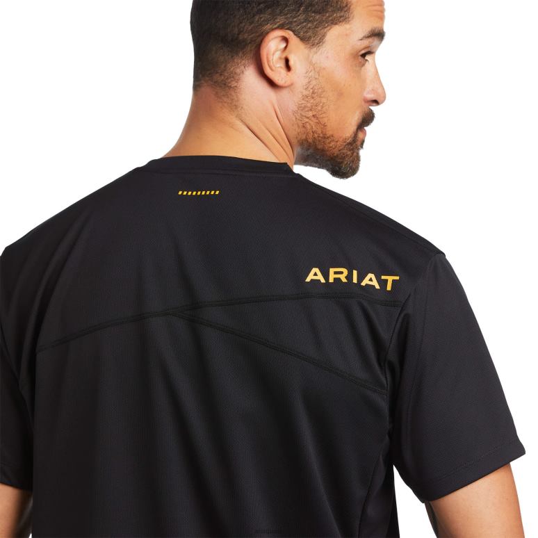 RJ66P891 T-shirt toutes saisons Polartec Elite Ariat hauts noir Hommes