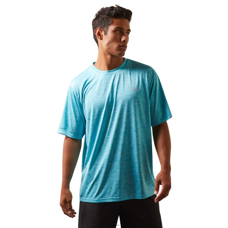 RJ66P901 t-shirt basique chargeur Ariat hauts paon bleu Hommes