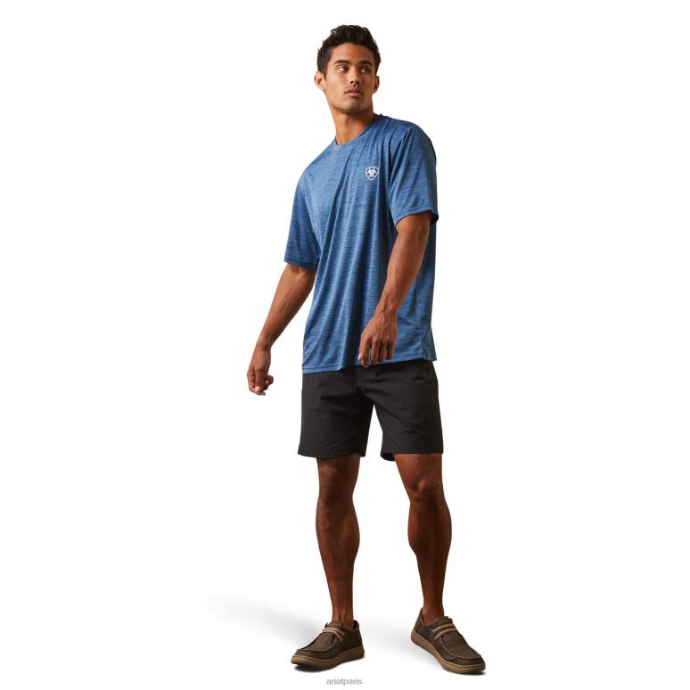 RJ66P918 t-shirt tampon chargeur Ariat hauts le ciel tombe Hommes