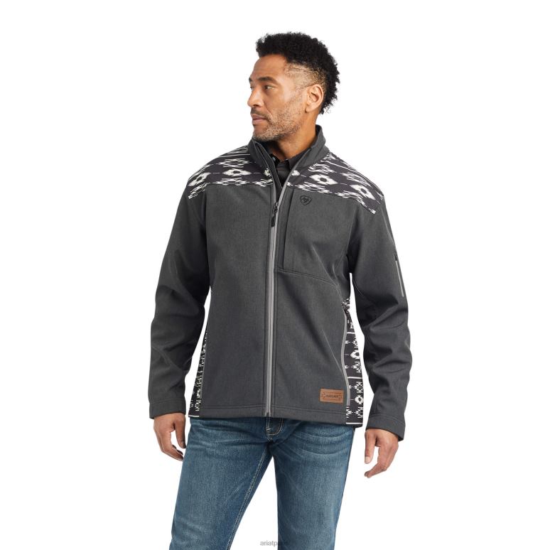 RJ66P1521 veste softshell vernon 2.0 chimayo Ariat hauts charbon Hommes